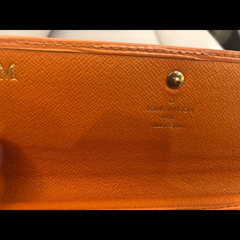 Auth LV Orange Epi Wallet